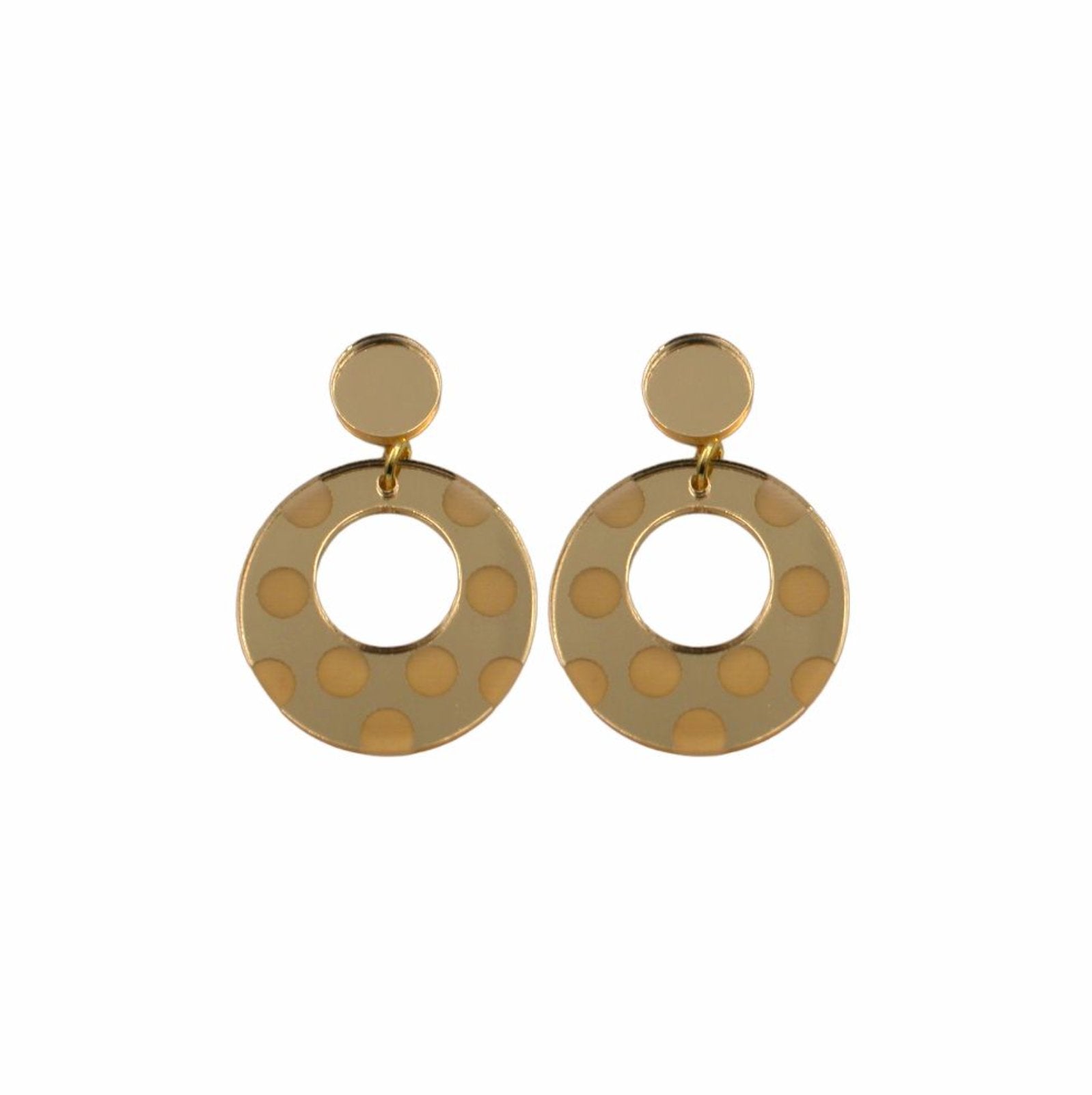 Mini mrror dot earring - Pure Flamenco